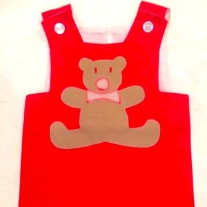 Vintage Romper With Teddy Bear 9-12 Months